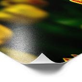 Gelbe Tulpe-Blume Fotodruck (Ecke)