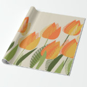 Gelbe Tulpe-Blume Geschenkpapier (Ungerollt)