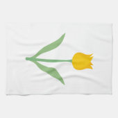 Gelbe Tulpe-Blume Geschirrtuch (Horizontal)