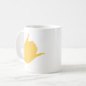 gelbe Tulpe-Blume Kaffeetasse (Vorderseite Links)