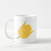 gelbe Tulpe-Blume Kaffeetasse (Links)
