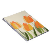 Gelbe Tulpe-Blume Notizblock (Rechte Seite)