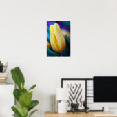 Gelbe Tulpe-Blume-Poster Poster (Heimbüro)