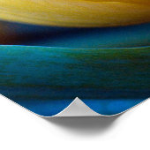 Gelbe Tulpe-Blume-Poster Poster (Ecke)