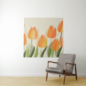 Gelbe Tulpe-Blume Wandteppich (Beispiel)
