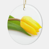 Gelbe Tulpe Keramik Ornament (Links)
