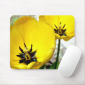 Gelbe Tulpe-Mäusematte Mousepad (Mit Mouse)