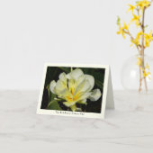 Gelbe Tulpe-stationäre Gruß-Anmerkungs-Karte Karte (Gelbe Blume)