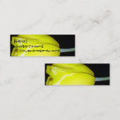 Gelbe Tulpe-Visitenkarte Mini Visitenkarte (Vorne/Hinten)