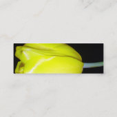 Gelbe Tulpe-Visitenkarte Mini Visitenkarte (Rückseite)
