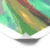 Gelbe Tulpen - 20 x 20 Hochglanzdruck Poster (Ecke)