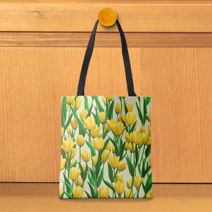 Gelbe Tulpen Bild Nr. 2 Tragetasche Tasche