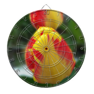 Gelbe Tulpen Dartscheibe
