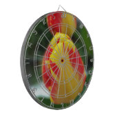Gelbe Tulpen Dartscheibe (Vorderseite Links)