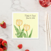 Gelbe Tulpen (Hochzeit) Serviette (Beispiel)