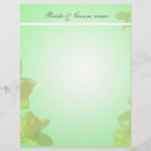 gelbe Tulpen. Hochzeitsankündigung, (Vorderseite)