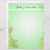 gelbe Tulpen. Hochzeitsankündigung, (Vorne/Hinten)