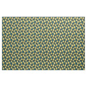 Gelbe Tulpen mit blauen Blätter Stoff (Yard (91,4 cm))