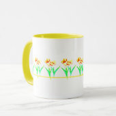 Gelbe Tulpen Mit Text Tasse (Vorderseite Links)