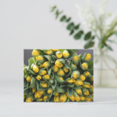 Gelbe Tulpen Postkarte (Stehend Vorderseite)