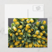 Gelbe Tulpen Postkarte (Vorne/Hinten)