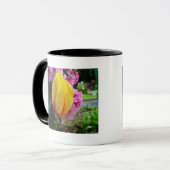 Gelbe Tulpen, Regentropfen Tasse (Vorderseite Links)