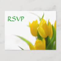 Gelbe Tulpen - RSVP Postkarte