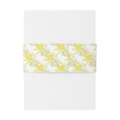 Gelbe Tulpenleukadendron gemustert Einladungsbanderole (Rückseitenbeispiel)