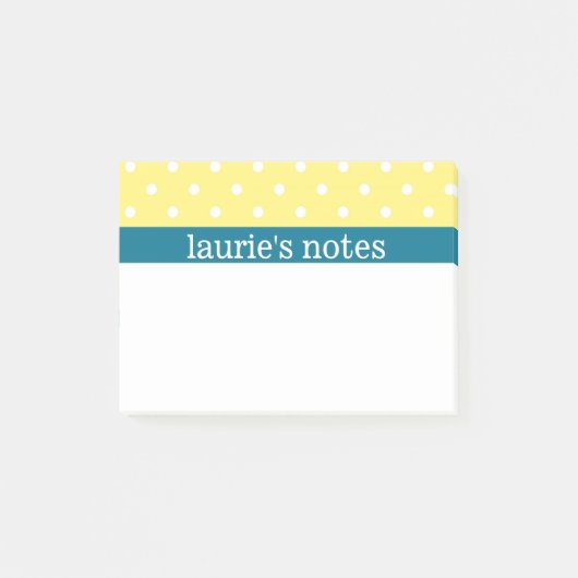 Gelbe Tupfen - personifizieren Sie Post-it Klebezettel (Vorderseite)