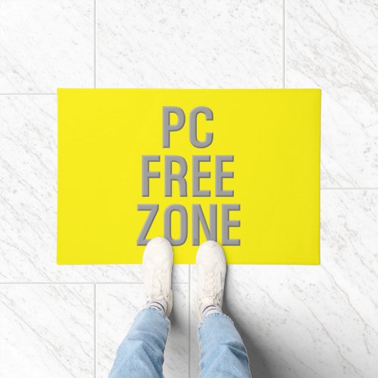 Gelbe Tür für PC Free Zone Fußmatte (Indoor)