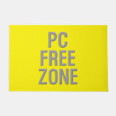 Gelbe Tür für PC Free Zone Fußmatte (Vorderseite)