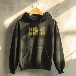 Gelbe typografische Inspirationszitate Hoodie