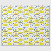 Gelbe U-Boote Geschenkpapier (Flach)