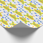 Gelbe U-Boote Geschenkpapier (Ecke)