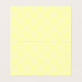 Gelbe u. graue Süßigkeits-Deckel der Visitenkarten (Innenseite Aufgefaltet)