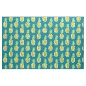 Gelbe u. grüne hawaiische Aquarell-Ananas Stoff (Fat Quarter (45,7 x 55,9 cm))
