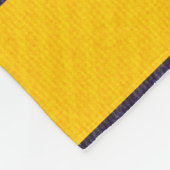 Gelbe u. lila Streifen und Diagonaldecke Fleecedecke (Ecke)