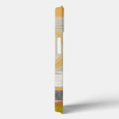 Gelbe u. orange Kreise auf mehrfarbigem Case-Mate iPhone Hülle (Rückseite / Rechts)