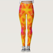 Gelbe u. rosa Leggings (Vorderseite)