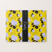 Gelbe u. schwarze Hummel-Biene Puzzle (Horizontal)