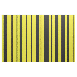 Gelbe u. schwarze Hummel-Bienen-Farbe Stripes Stoff
