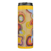 gelbe Uhr Thermosbecher (Rückseite)