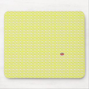 Gelbe UK Gewerkschaft Jacke & ungerade Mousepad
