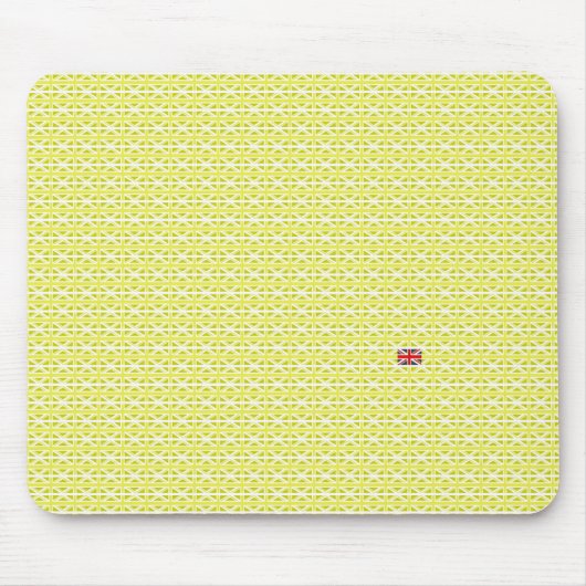 Gelbe UK Gewerkschaft Jacke & ungerade Mousepad (Vorne)