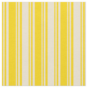 Gelbe und beige farbige Linien Stoff
