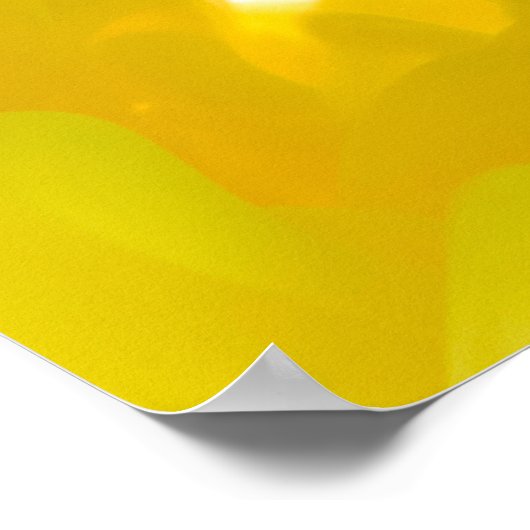 Gelbe und blaue abstrakte Farbspritze im Hintergru Poster (Ecke)