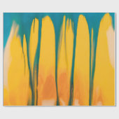 GELBE UND BLAUE BEKLEIDUNG GESCHENKPAPIER (Flach)