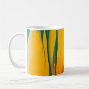 Gelbe und blaue Bekleidung Kaffeetasse