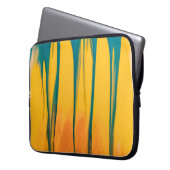 GELBE UND BLAUE BEKLEIDUNG LAPTOPSCHUTZHÜLLE (Vorderseite Links)