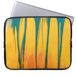 GELBE UND BLAUE BEKLEIDUNG LAPTOPSCHUTZHÜLLE